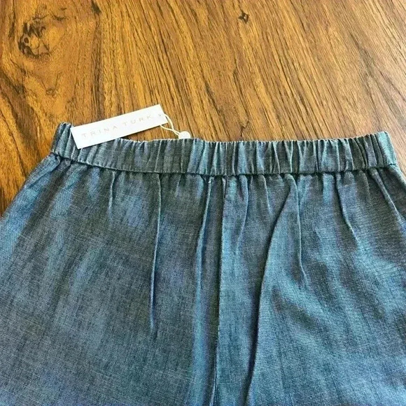 NWT Trina Turk Fulton Pull-On Pleated Pants-Sz XS - Picture 6 of 7